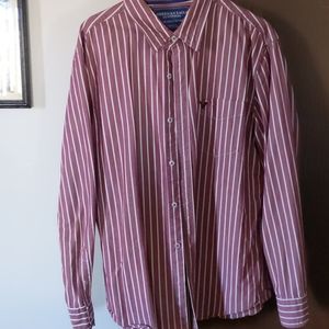 Mens striped button up shirt